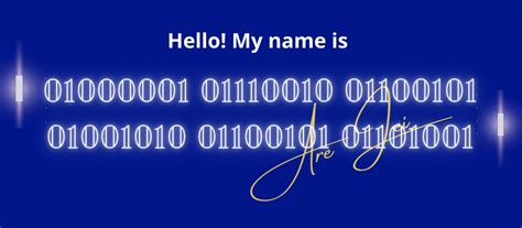 how to write your name in binary