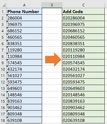 how to write your number with area code