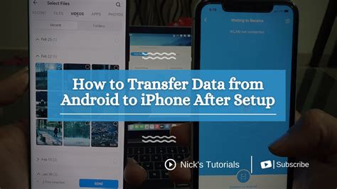 how transfer data from android to iphone after setup