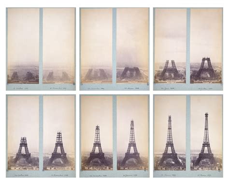 how was the eiffel tower built step by step