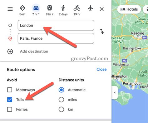 How to Avoid Tolls on Google Maps iPhone Avoid Highways Avoid