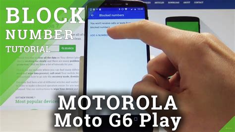 How to Block Number on MOTOROLA E6 Play Block Calls YouTube