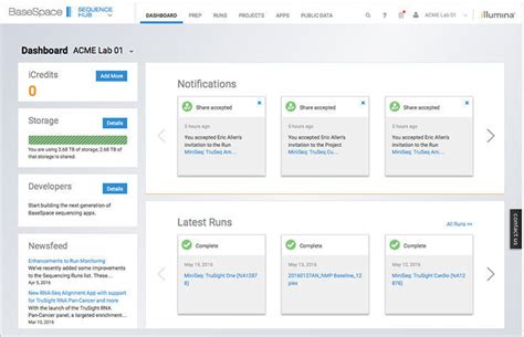 Illumina BaseSpace™ Sequence Hub User Interface Update