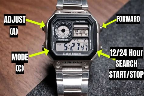 How To Change The Time On A Casio Illuminator Watch