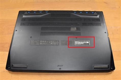 how do i find my acer laptop model number