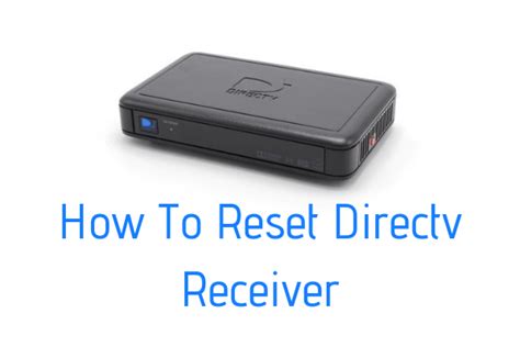 Reset your DirecTV Receiver YouTube