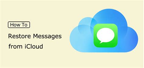 How to Restore Text Messages from iCloud to iPhone