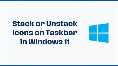 How do I stack windows in the taskbar?