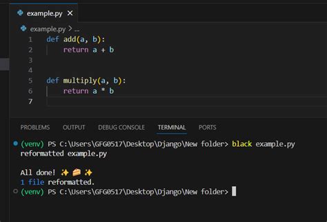 How do I use black in Python?