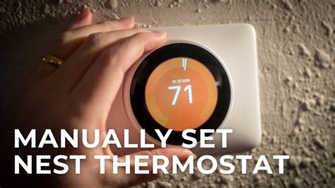 How to Make Nest Thermostat Manual YouTube