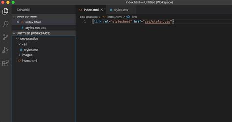 How do you add CSS to VS code?