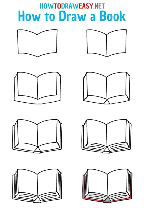 How To Draw A Book Easy Step By Step Tutorial You