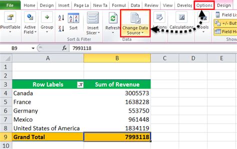 How do you refresh data on a spreadsheet?