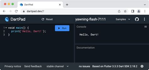 How do you run a dart code?