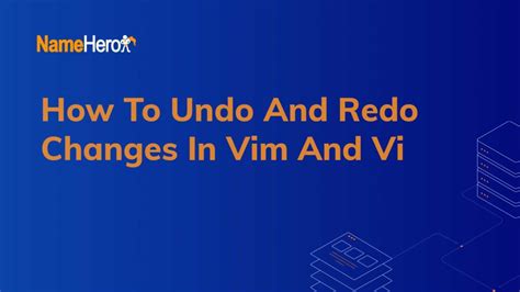 How do you undo undo in Vim?
