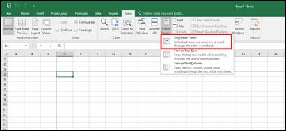 How To Freeze and Unfreeze Panes In MSExcel YouTube