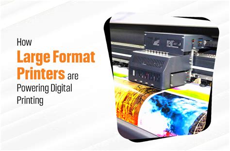 How does a large format printer work?
