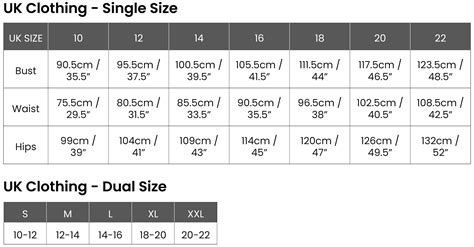How does a size chart work?