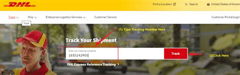 How does DHL tracking code looks like?