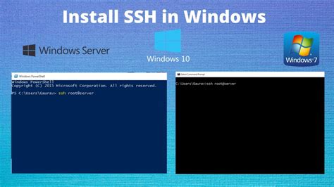 How install Windows SSH Server?
