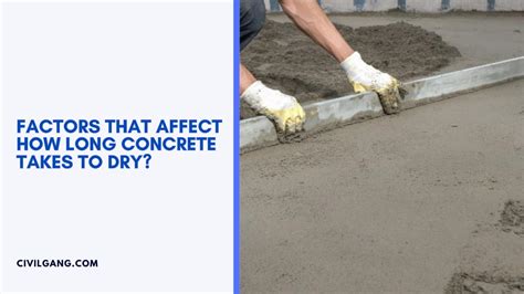 Concrete Setting Times How Long Does It Take?
