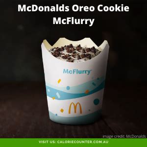 McFlurry Calories and Nutrition Facts One McFlurry 556 Calories