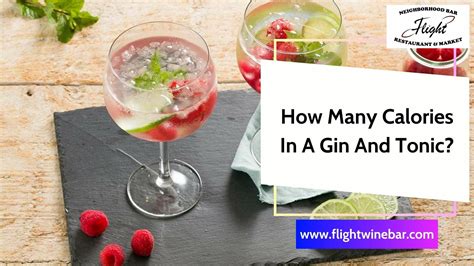Understanding Calories In Gin And Tonic MartLabPro