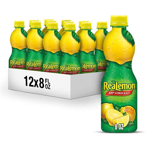 realemon 100 lemon juice 2/48 oz. bottles by realemon
