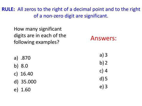 PPT Significant Digits Da Rules PowerPoint Presentation, free