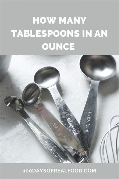 Tablespoon Measurement Chart