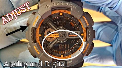 How to Adjust Time on a GShock Analog and Digital Watch CitizenSide