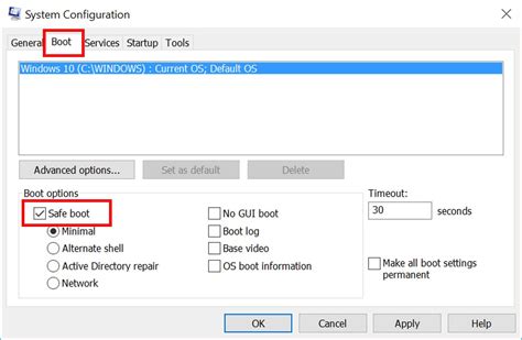 how to boot into safe mode acer aspire windows 10