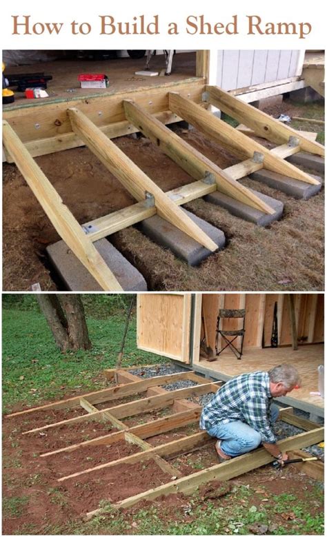 how to build a ramp for a shed