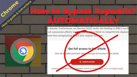 How to Bypass News Paywalls Browser Extension Method YouTube