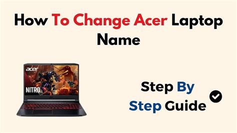 how to change acer laptop name