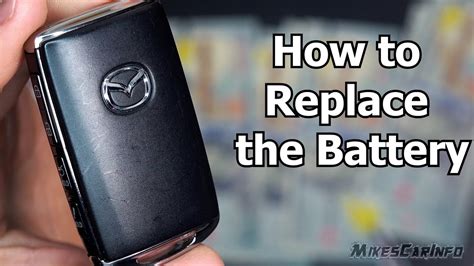 How to Change Key FOB battery for Mazda CX7 YouTube