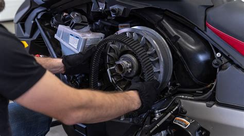 How to change a belt on an older snowmobile (in 2 seconds) YouTube