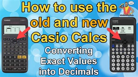 Switch fractions answers to decimals answers with 1 button CASIO
