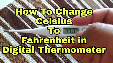 How to Change Celsius to Fahrenheit in thermometer How to Convert