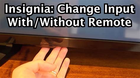 How to change input on Insignia TV Splaitor