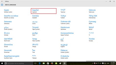 how to change language on acer laptop windows 10