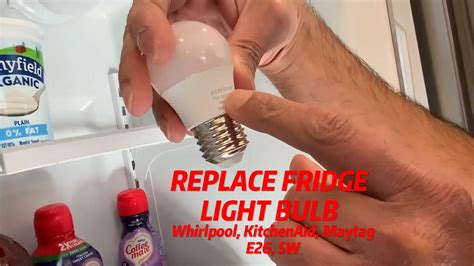 Bosch How to change a fridge light bulb. YouTube