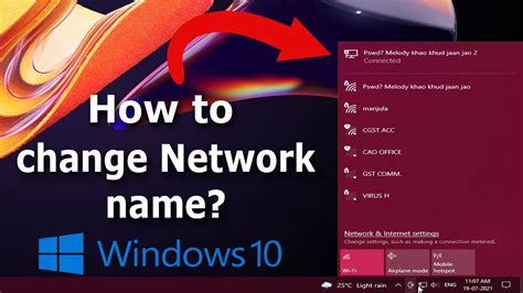 How to Change Network Names / Network Profiles in Windows 10 WinBuzzer