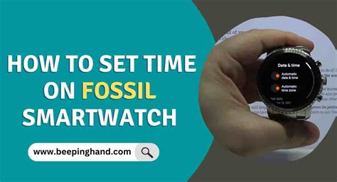 How to Set Time on Fossil Smartwatch Easy Way to Change Date & Time