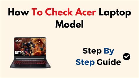how to check acer laptop model