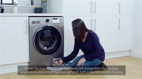 How to clean Samsung WA80F5G4DJW Top Loader Washing Machine Filter
