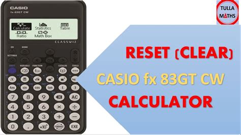 Reset / Clear Memory Casio fx991ES fx82ES Scientific Calculator