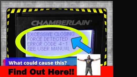 Liftmaster La400 Error Codes