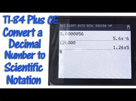 How to get Scientific Notation on your Ti inspire cx *UPDATED VERSION