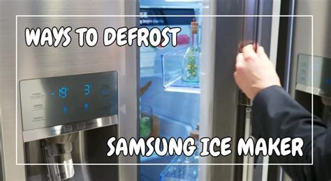 How to Easily Force Defrost Your Samsung Refrigerator in 2023 Small